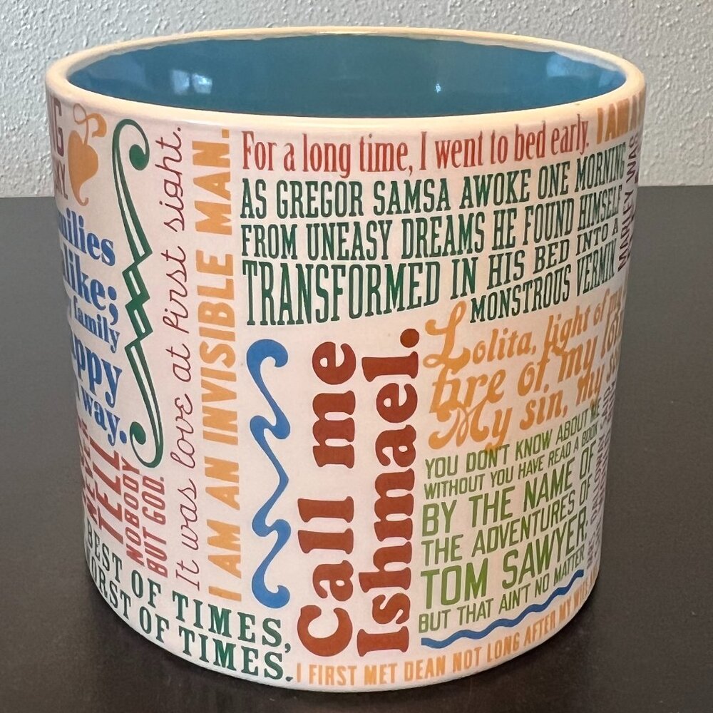 The Unemployed Philosophers Guild “FIRST LINES OF LITERATURE” Quotes Mug ~ Books - Picture 4 of 16